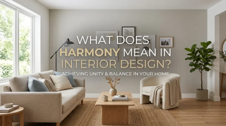 what does harmony mean in interior design