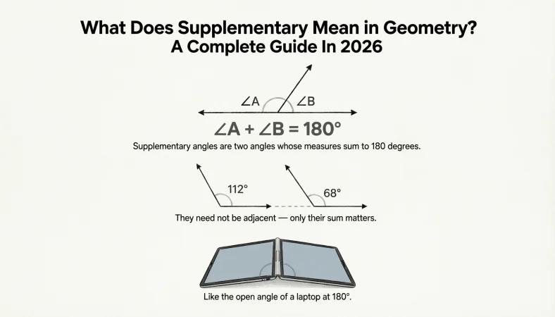 What does supplementary mean in geometry? A Complete Guide In 2026
