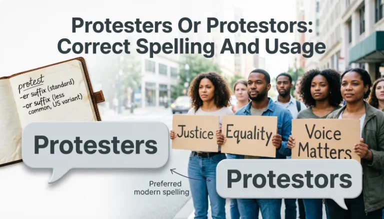 protesters or protestors
