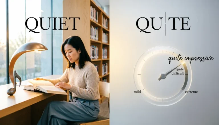 quiet or quite