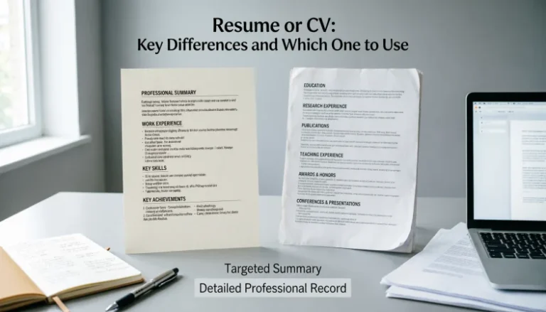 resume or cv