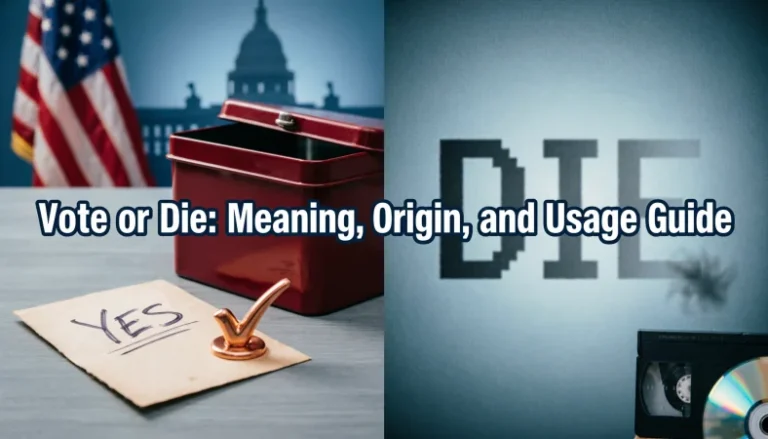 vote or die