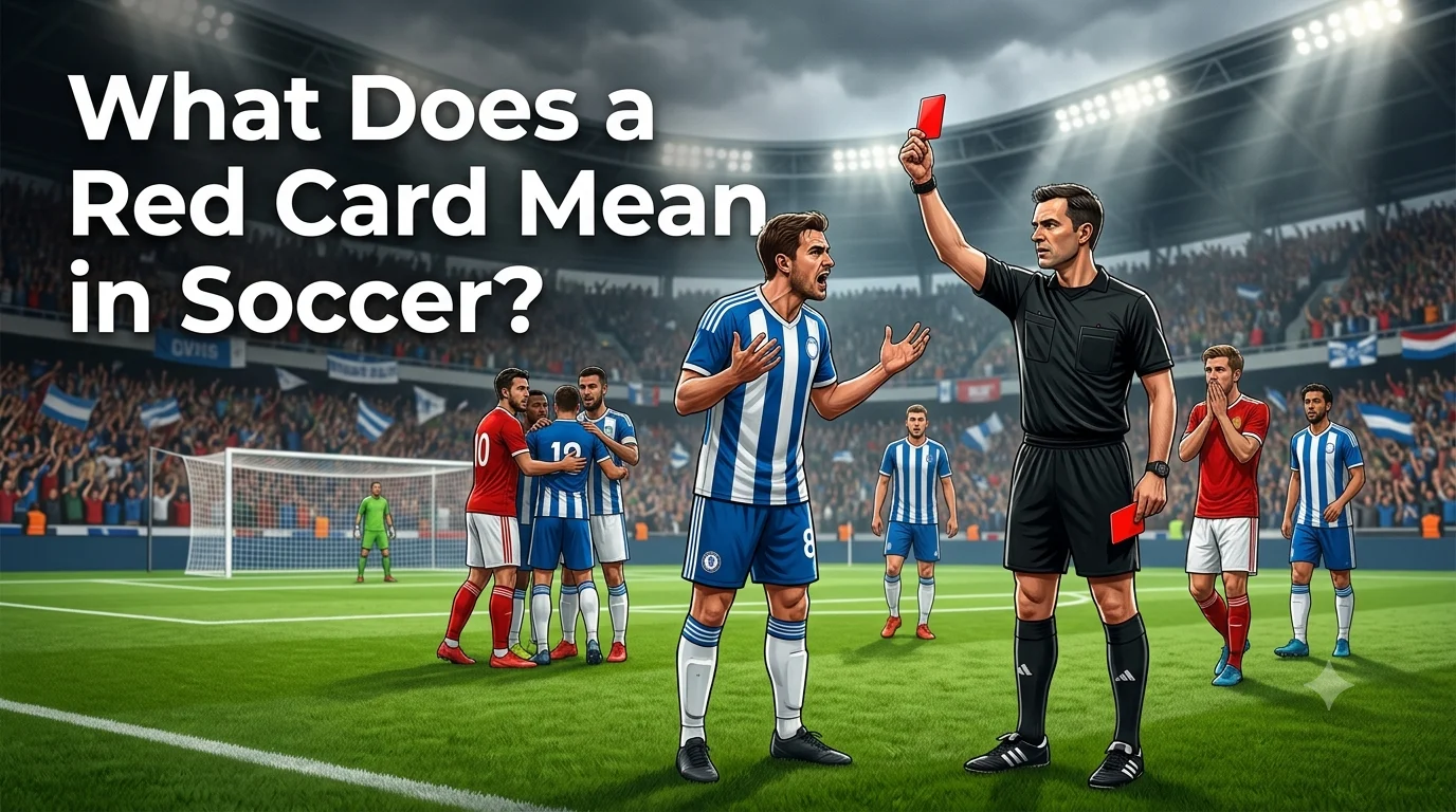 what does a red card mean in soccer
