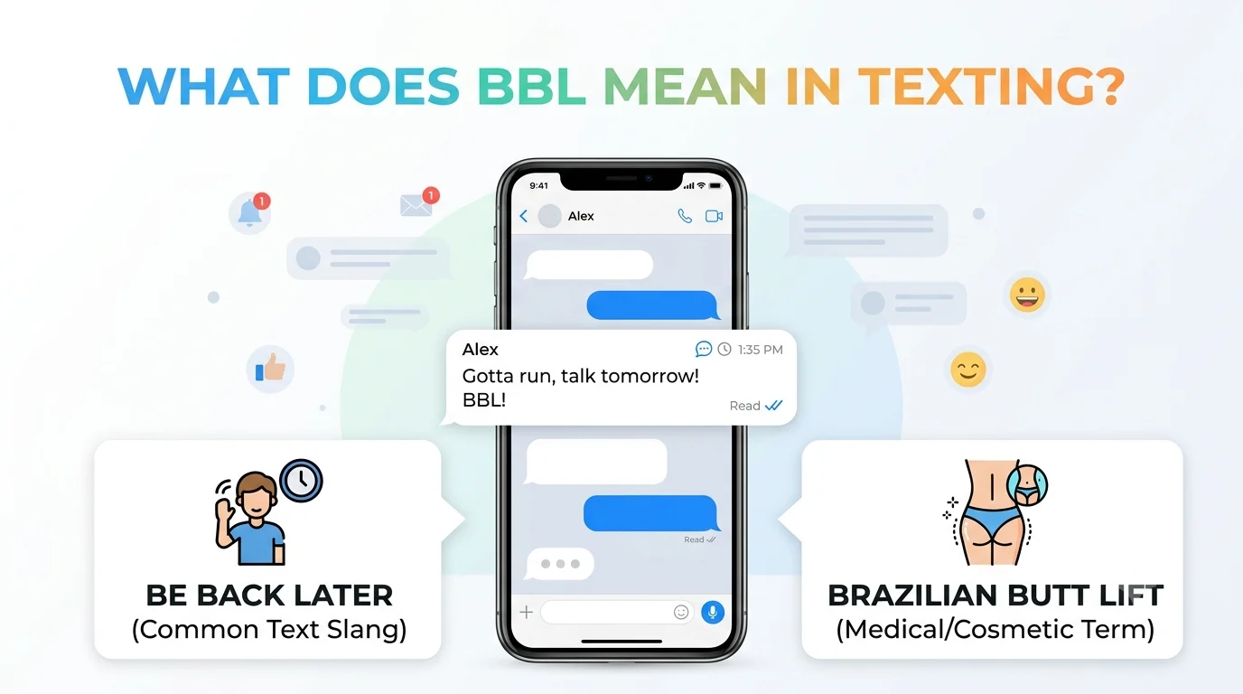 what does bbl mean in texting