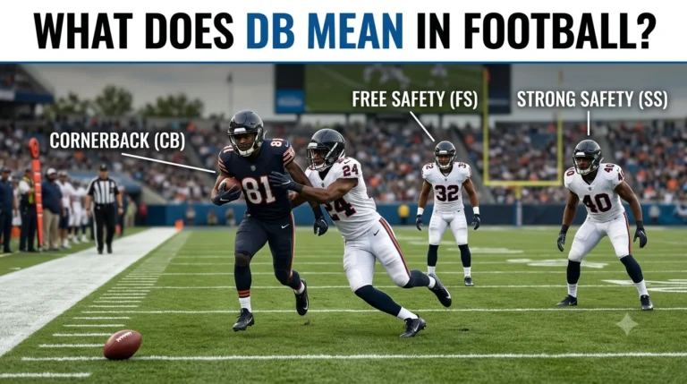 what does db mean in football