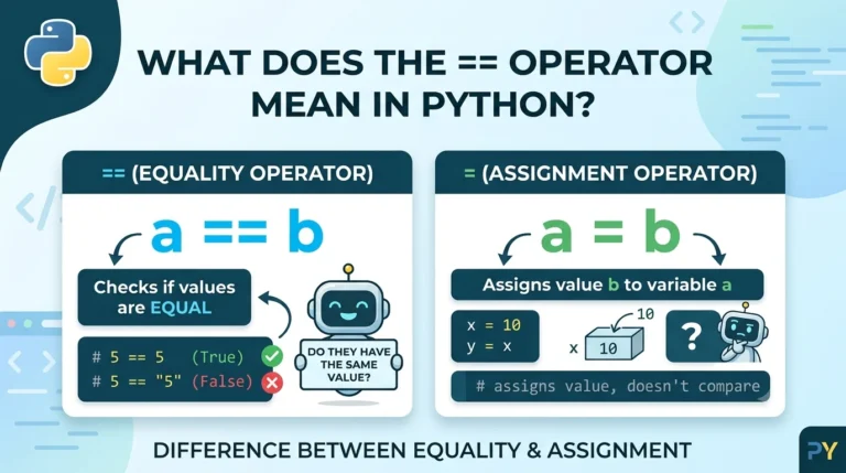 what does == mean in python