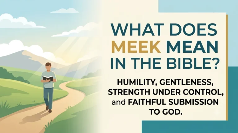 what does meek mean in the bible
