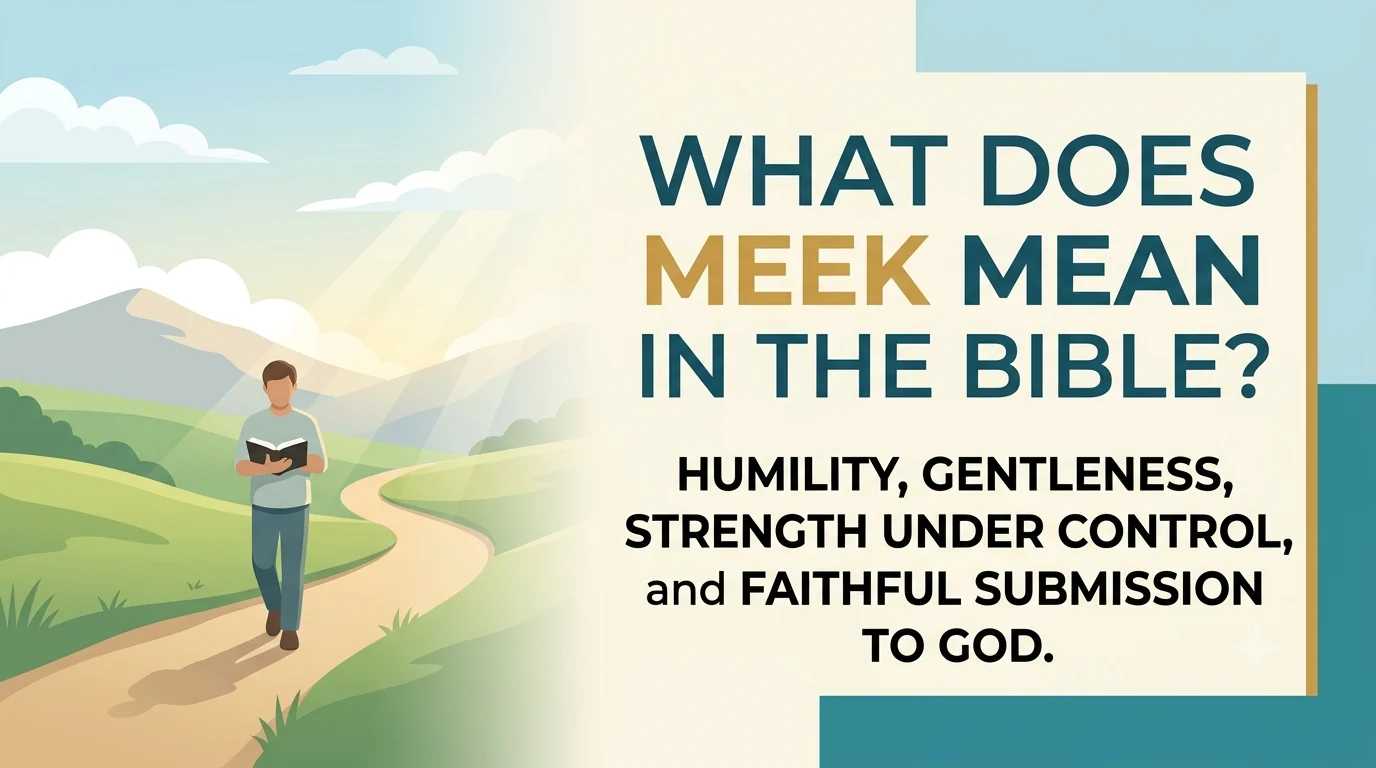 what does meek mean in the bible