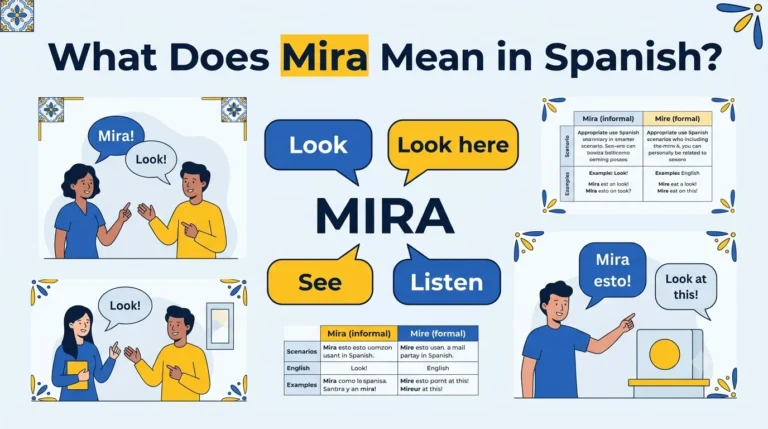 what does mira mean in spanish