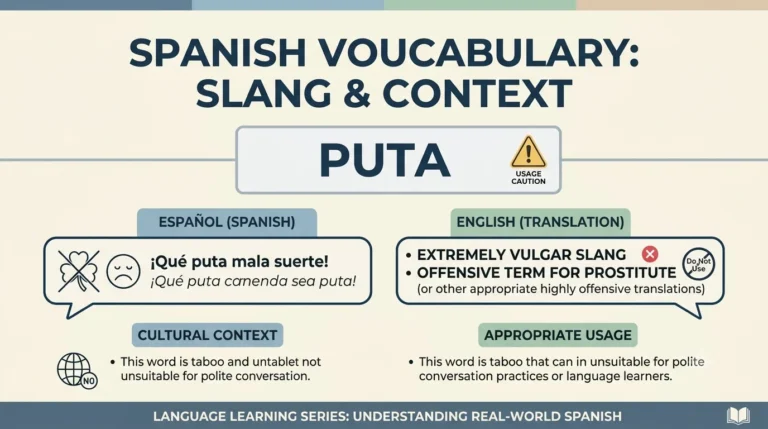 what does puta mean in spanish